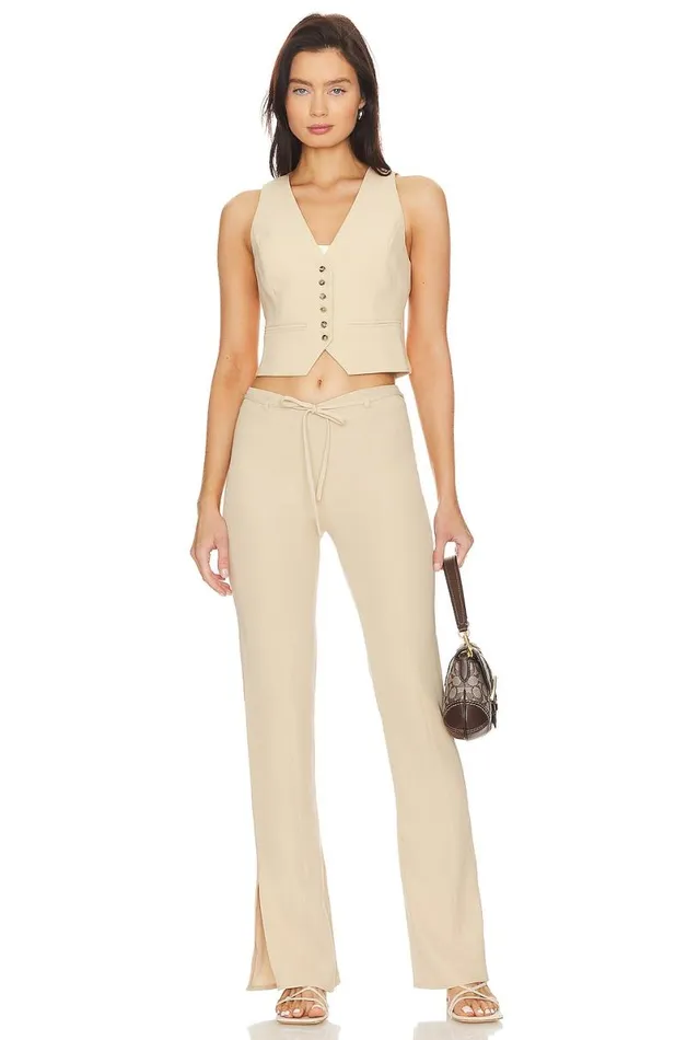 Abbey Pant Nude Neutral Women Lovers and Friends Pants