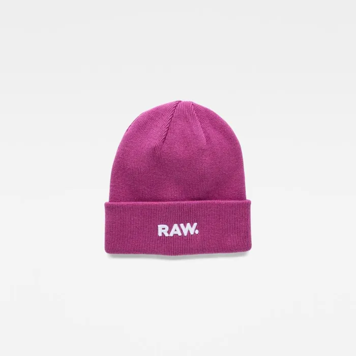 Accessories Men GStar RAW Effo RAW Long Beanie Fuchsia Red