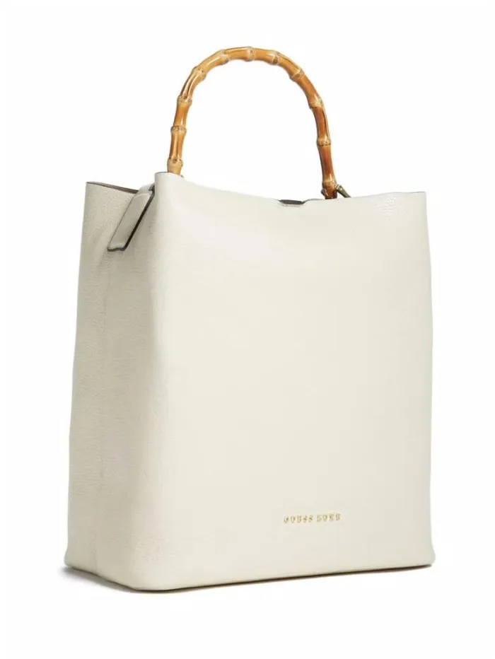 Accessories Women Marciano Aida Leather Hobo Bag Ivory