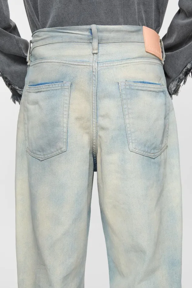 Acne Studios Baggy Fit Jeans 8211 1981M Light Blue Man Jeans