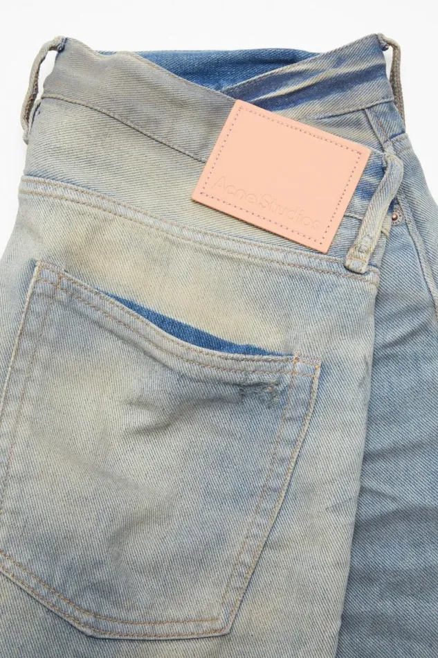 Acne Studios Baggy Fit Jeans 8211 1981M Light Blue Man Jeans