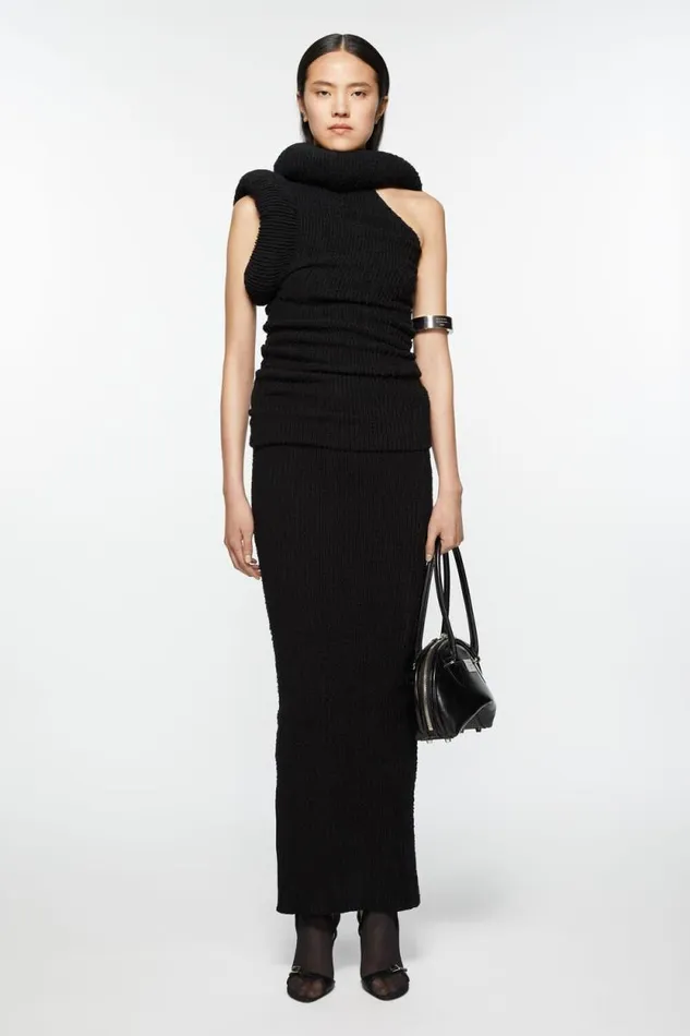 Acne Studios Bowlina Mini Shoulder Bag Black Woman Bags