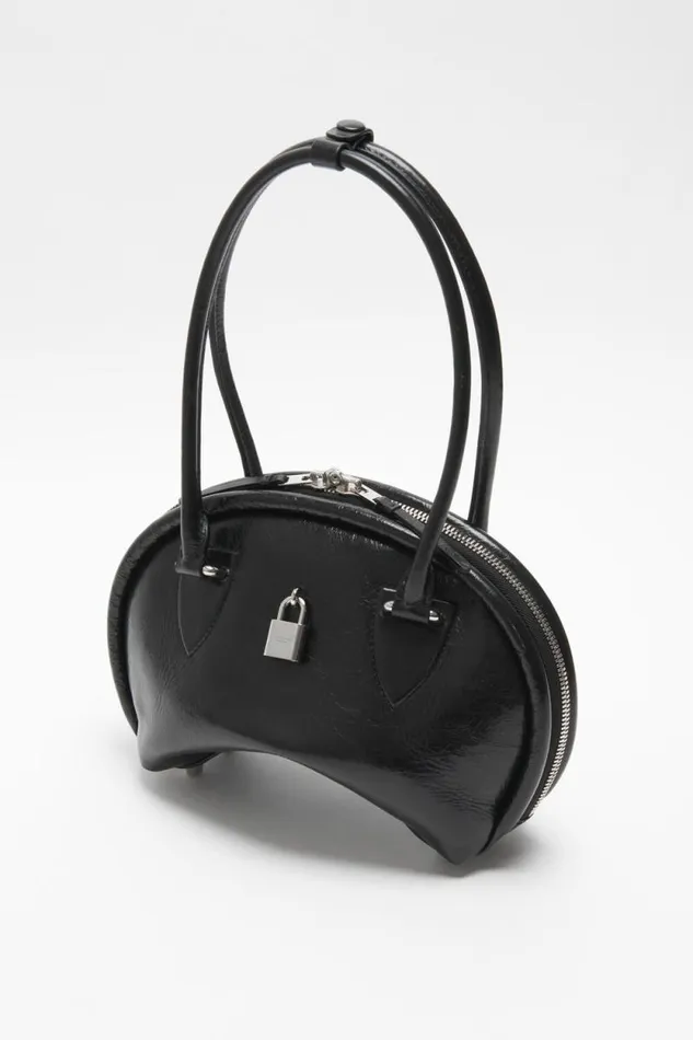 Acne Studios Bowlina Mini Shoulder Bag Black Woman Bags