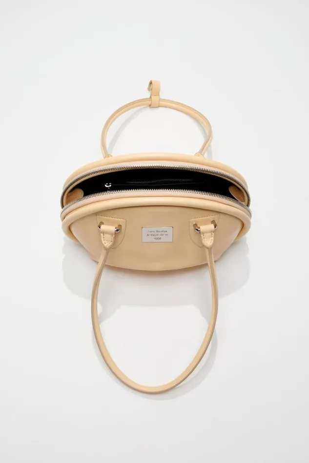 Acne Studios Bowlina Mini Shoulder Bag Vanilla Yellow Man Bags