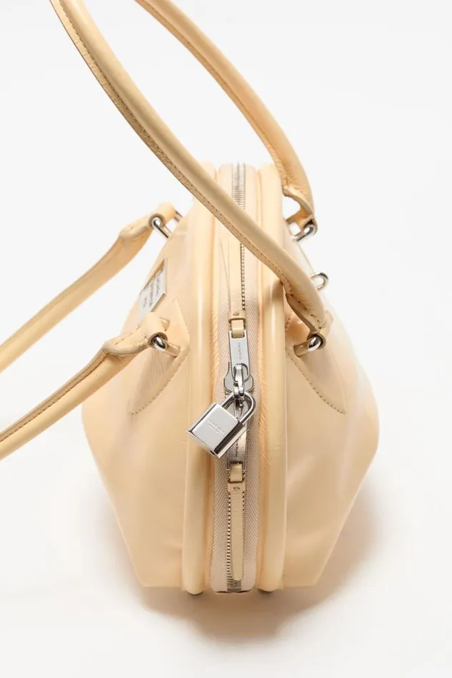 Acne Studios Bowlina Mini Shoulder Bag Vanilla Yellow Man Bags