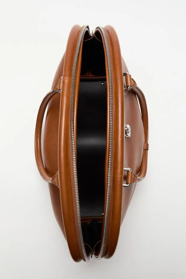 Acne Studios Bowlina Shoulder Bag Cognac Brown Man Bags