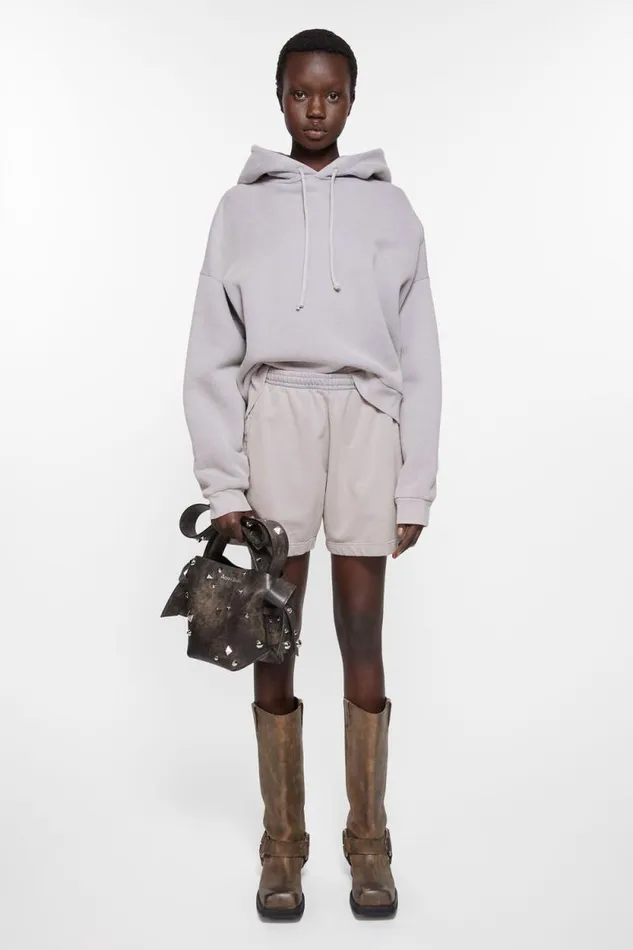 Acne Studios Cotton Shorts Dusty Purple Woman Shorts