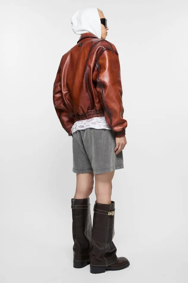 Acne Studios Cotton Shorts Faded Black Man Shorts