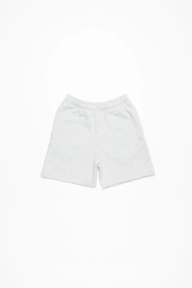 Acne Studios Cotton Shorts Pale Grey Melange Woman Shorts