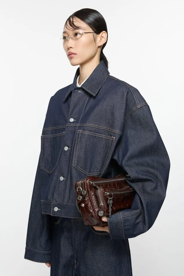 Acne Studios Denim Jacket 8211 Boxy Fit Indigo Blue Woman Outerwear