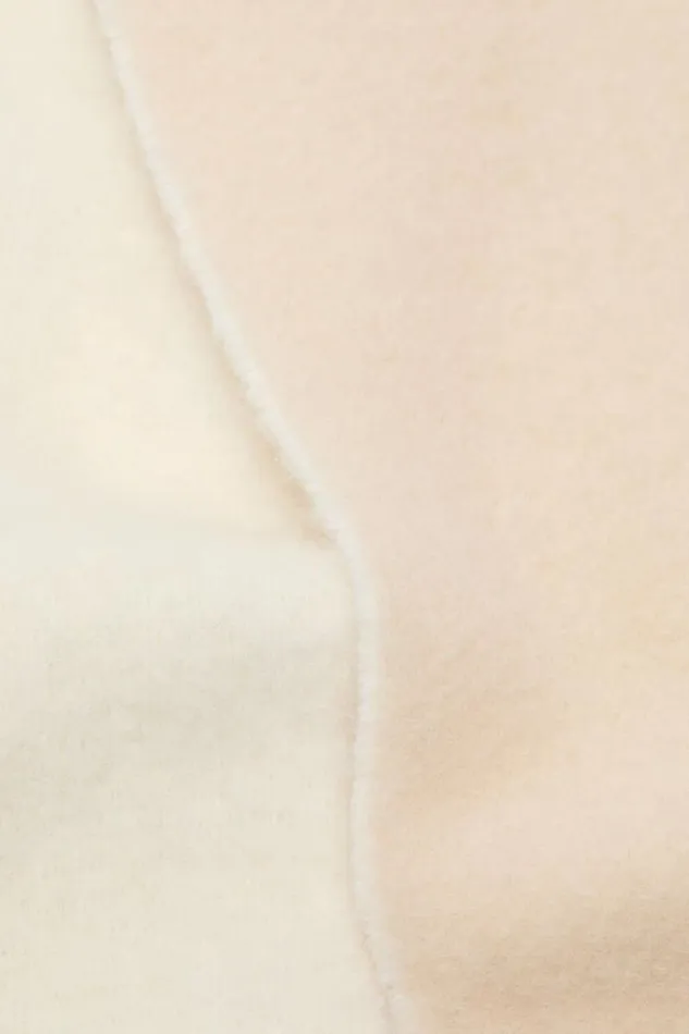 Acne Studios Fringed Scarf Logo Label Whitebeige WomanMan Scarves