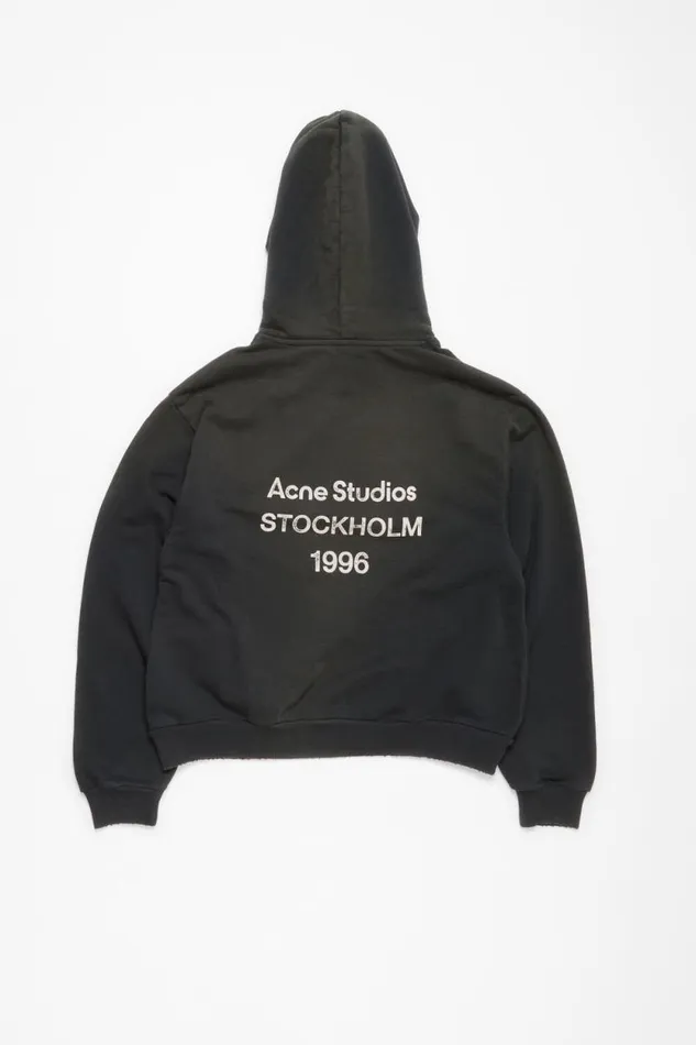 Acne Studios Logo Hooded Sweater Black Woman Sweatshirts
