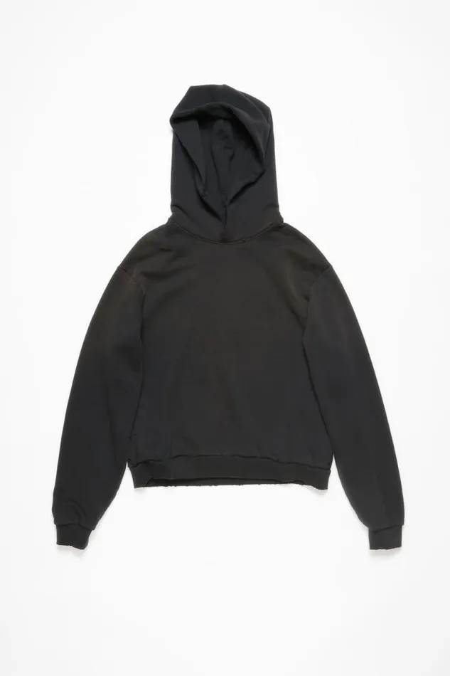 Acne Studios Logo Hooded Sweater Black Woman Sweatshirts