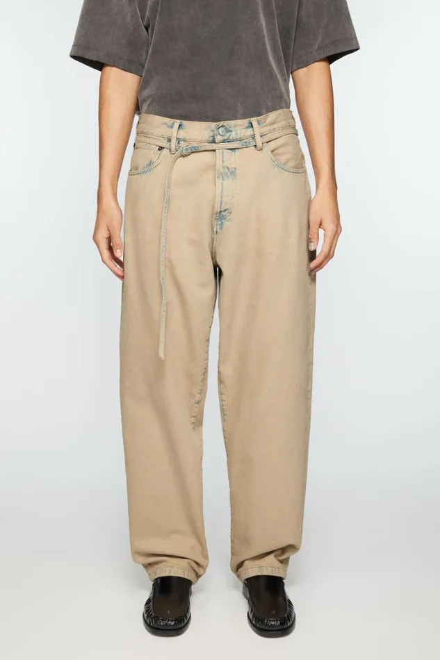 Acne Studios Loose Fit Jeans 8211 1991 Toj Light Sand Man Jeans