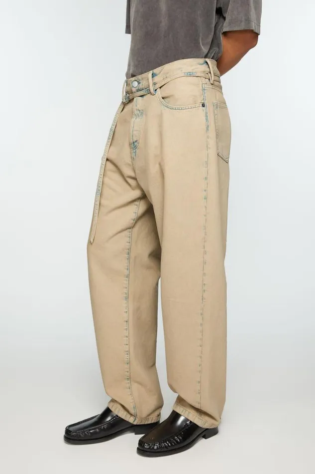 Acne Studios Loose Fit Jeans 8211 1991 Toj Light Sand Man Jeans