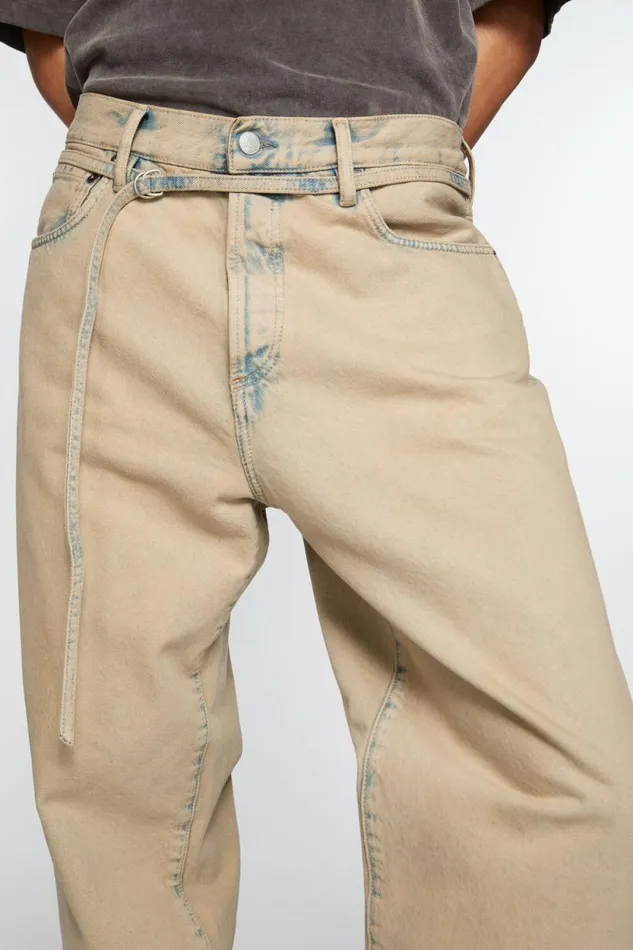 Acne Studios Loose Fit Jeans 8211 1991 Toj Light Sand Man Jeans
