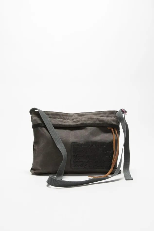 Acne Studios Mini Messenger Bag Greyblack Man Bags