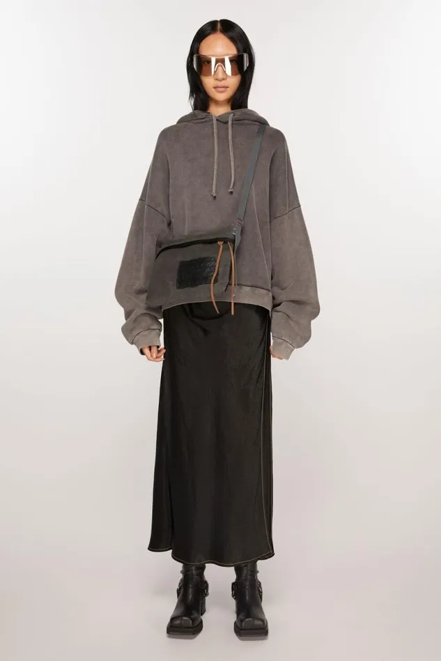 Acne Studios Mini Messenger Bag Greyblack Man Bags