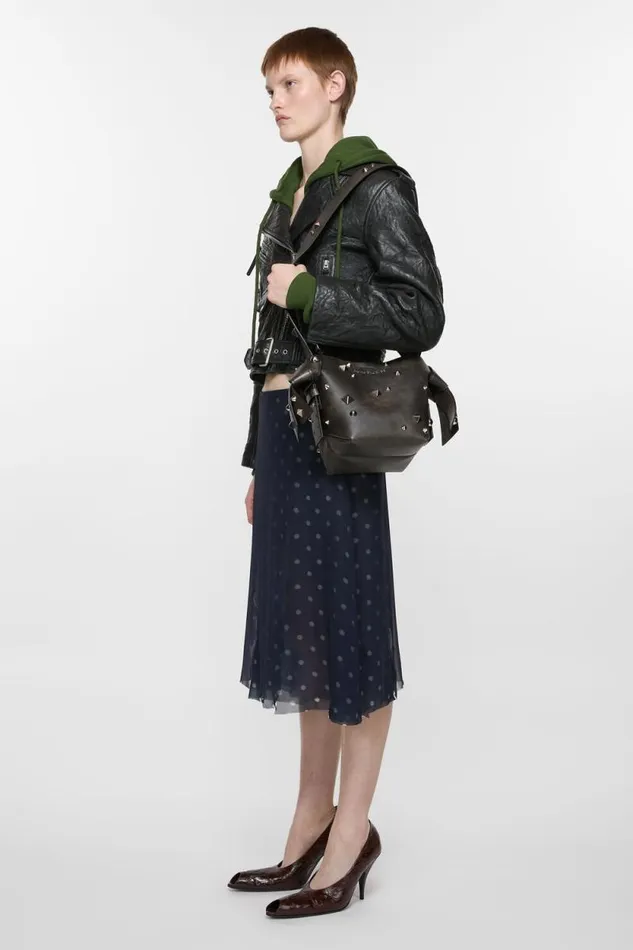 Acne Studios Musubi Mini Shoulder Bag Dark Brown Man Bags
