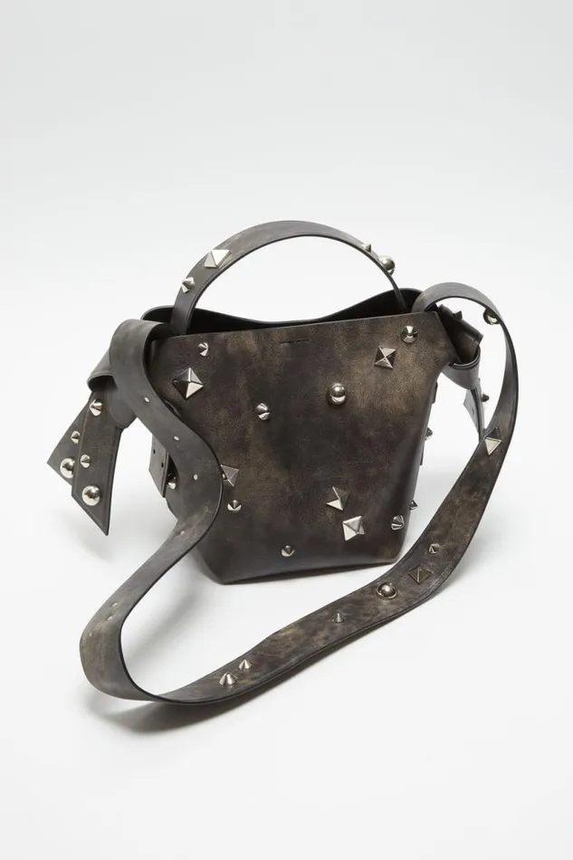Acne Studios Musubi Mini Shoulder Bag Dark Brown Man Bags