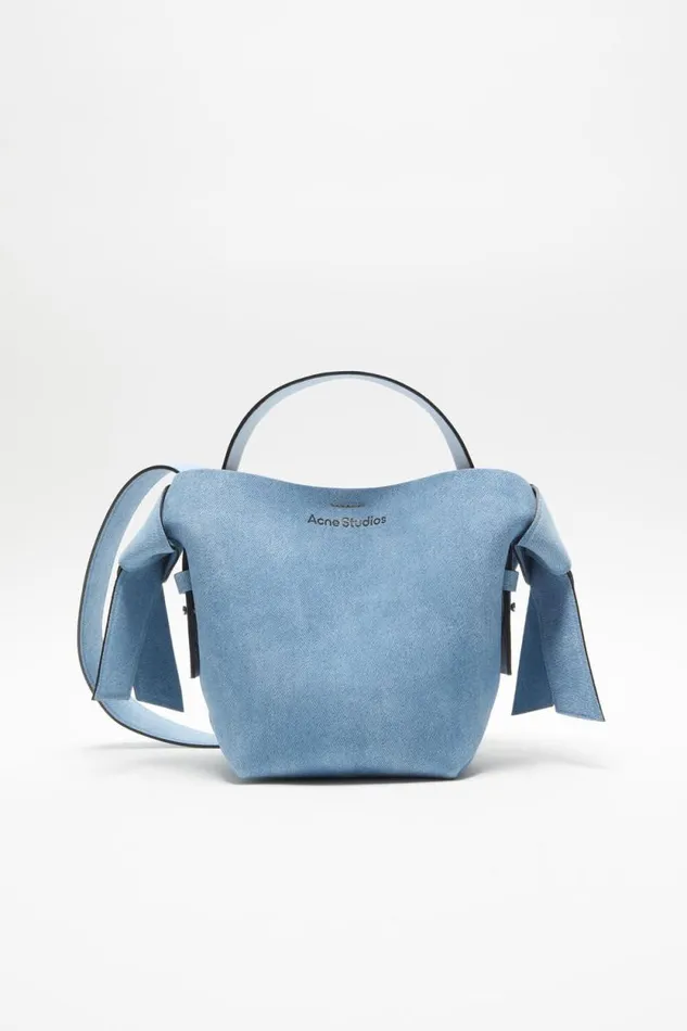 Acne Studios Musubi Mini Shoulder Bag Light Blue Woman Bags