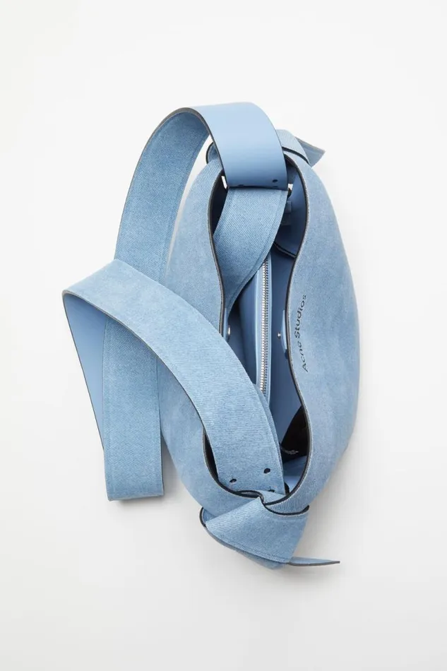 Acne Studios Musubi Mini Shoulder Bag Light Blue Woman Bags