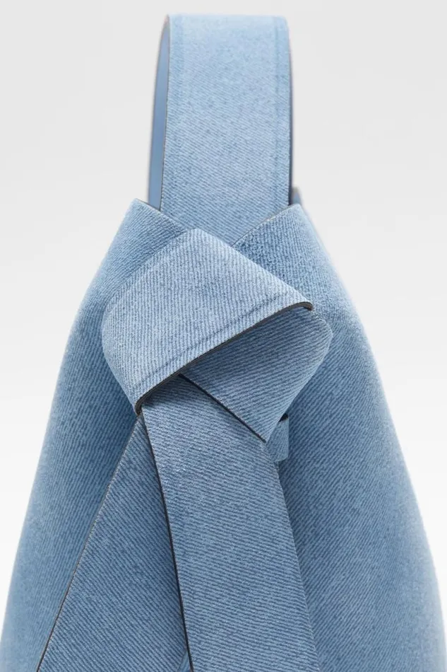 Acne Studios Musubi Mini Shoulder Bag Light Blue Woman Bags