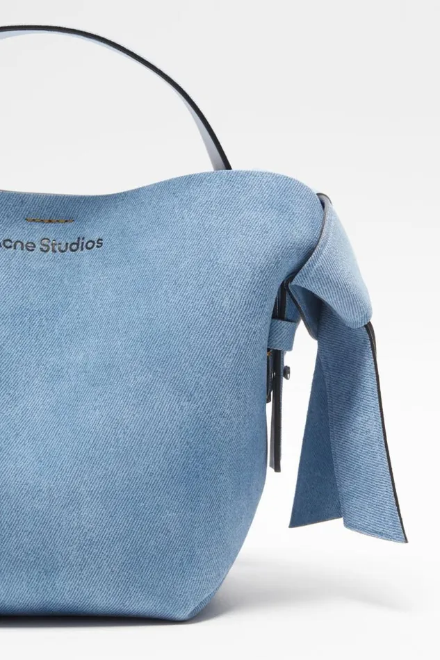 Acne Studios Musubi Mini Shoulder Bag Light Blue Woman Bags