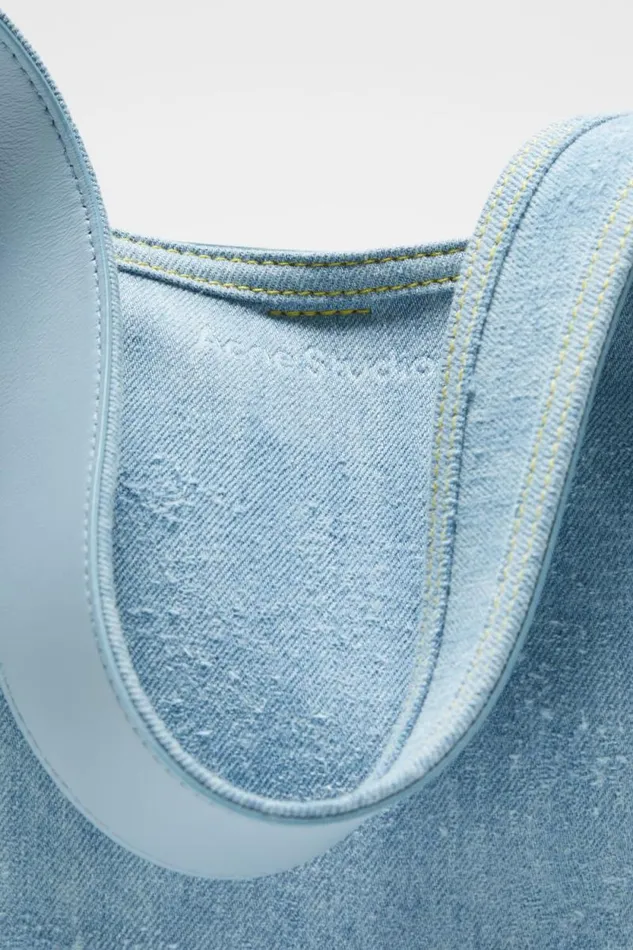 Acne Studios Musubi Mini Shoulder Bag Light Blue Woman Bags