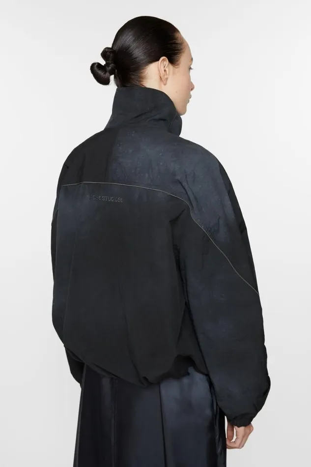 Acne Studios Nylon Jacket Stone Black Woman Outerwear