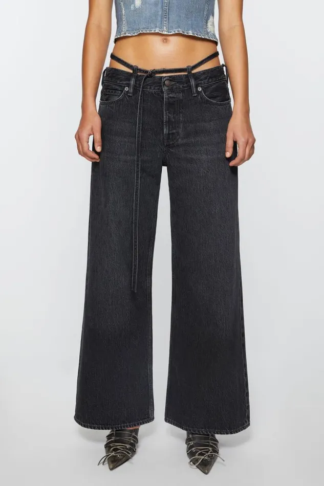 Acne Studios Regular Fit Jeans 8211 2004 Black Woman Jeans