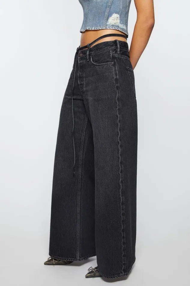 Acne Studios Regular Fit Jeans 8211 2004 Black Woman Jeans