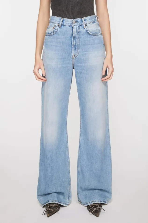 Acne Studios Relaxed Fit Jeans 8211 2022F Light Blue Woman Jeans