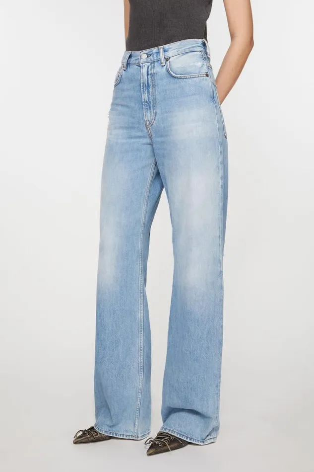 Acne Studios Relaxed Fit Jeans 8211 2022F Light Blue Woman Jeans