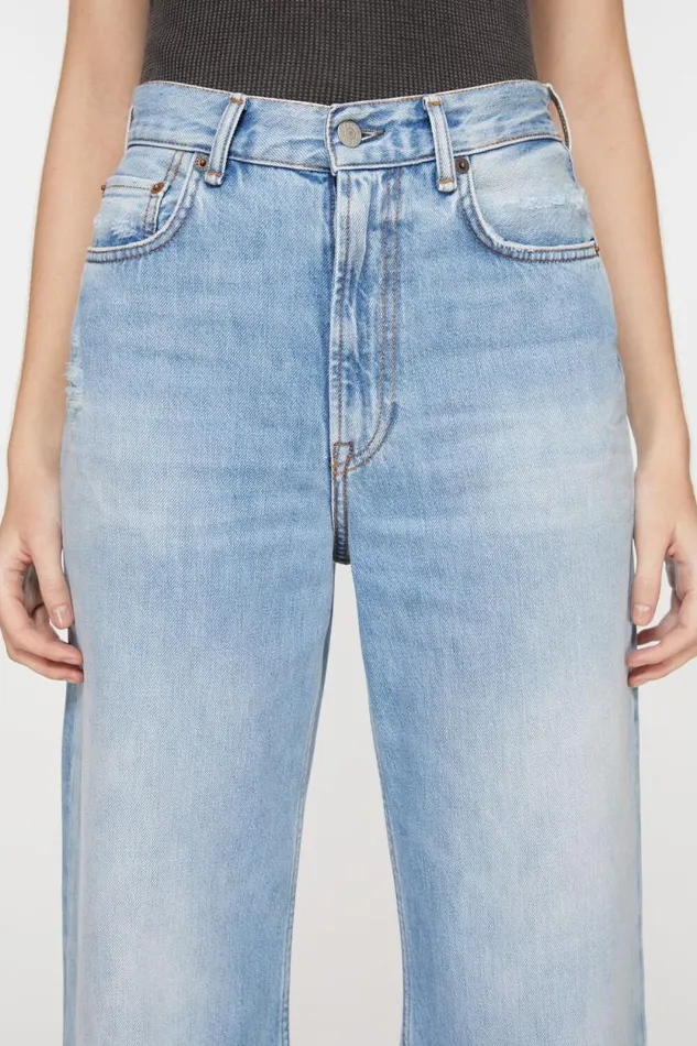 Acne Studios Relaxed Fit Jeans 8211 2022F Light Blue Woman Jeans