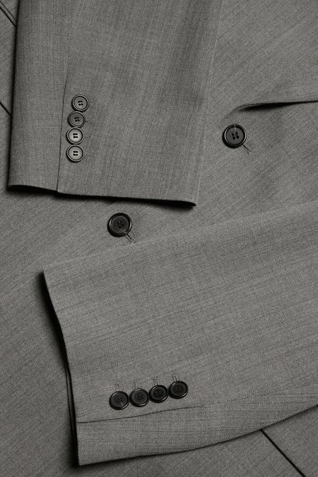 Acne Studios Relaxed Fit Suit Jacket Grey Melange Man Outerwear