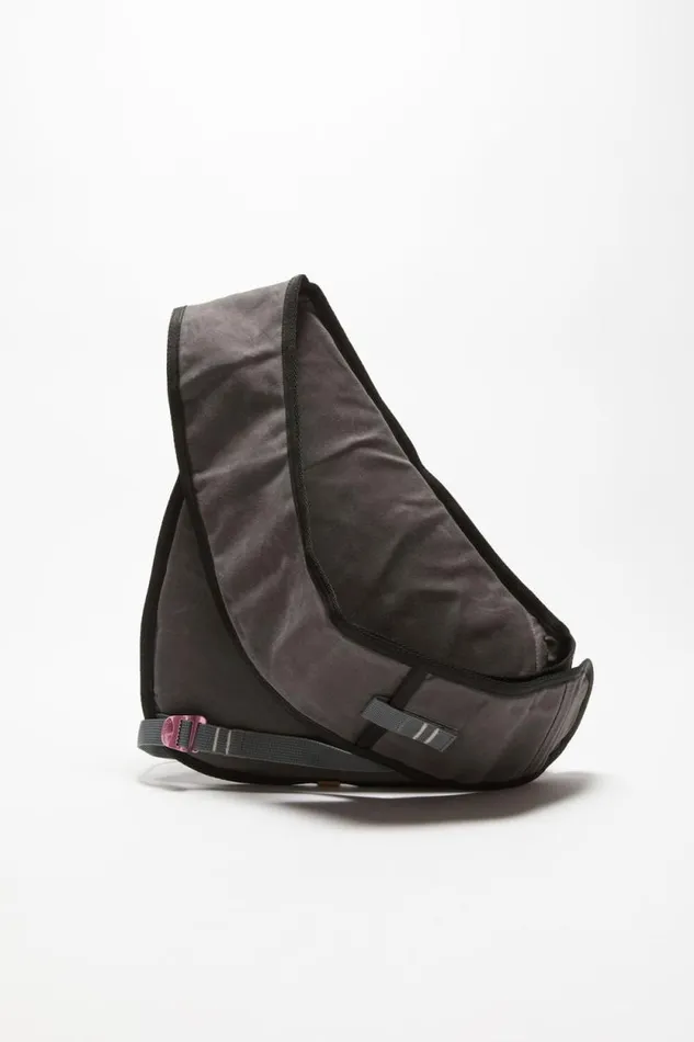 Acne Studios Sling Backpack Greyblack Woman Bags