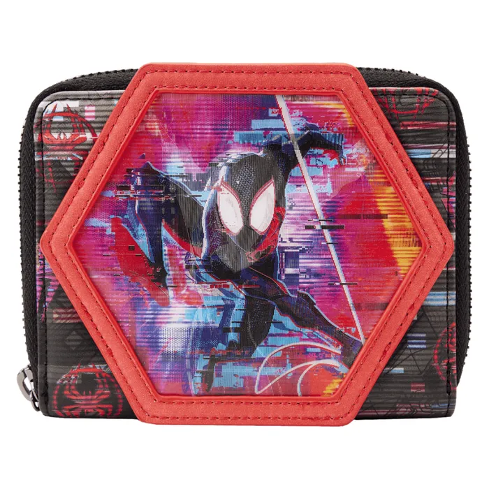 Across The SpiderVerse Lenticular Zip Around Wallet Unisex Loungefly Bags and Wallets Across The SpiderVerse Lenticular Zip Around Wallet Unisex Loungefly Bags and Wallets