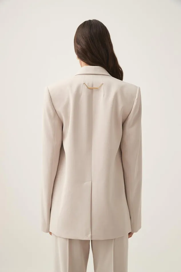 Aje Blazers Jackets and Coats Caterina Crepe Jacket Sandstone 8211 Women