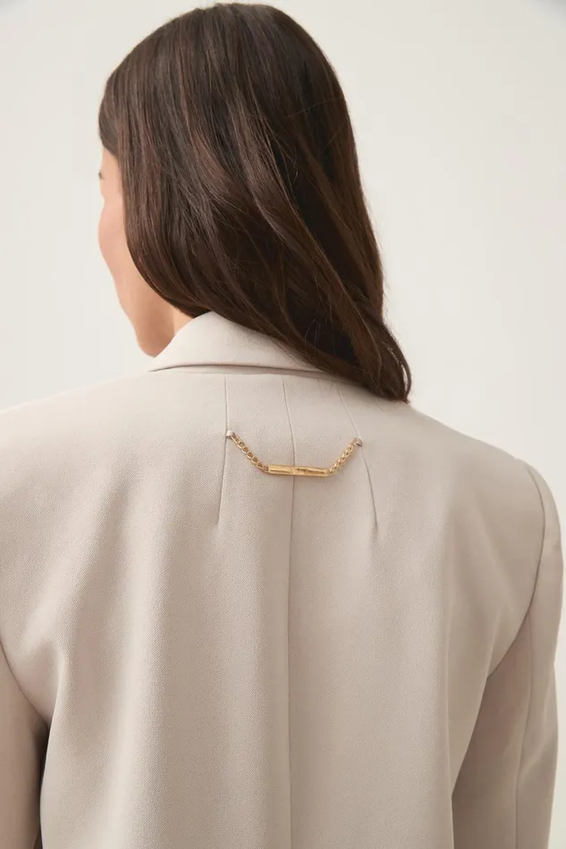 Aje Blazers Jackets and Coats Caterina Crepe Jacket Sandstone 8211 Women