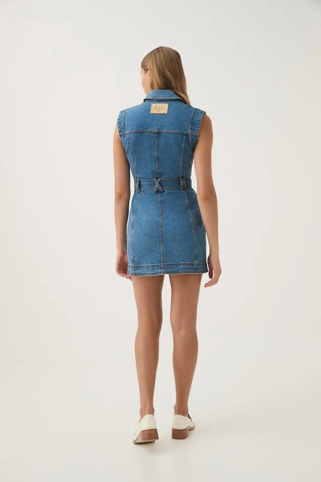 Aje Denim Darcie Denim Mini Dress 90039s Wash 8211 Women