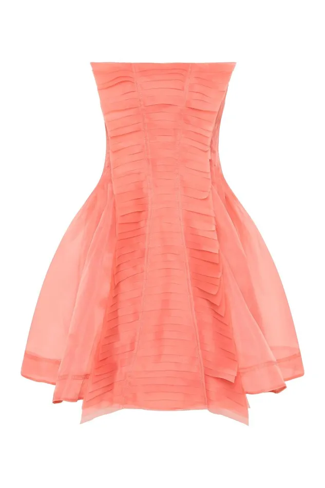 Aje Dresses Astrid Strapless Mini Dress Washed Coral 8211 Women Aje Dresses Astrid Strapless Mini Dress Washed Coral 8211 Women