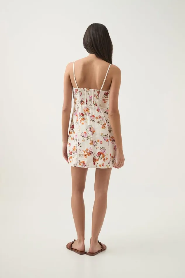 Aje Dresses Cyma Panelled Mini Dress Flora Natura 8211 Women Aje Dresses Cyma Panelled Mini Dress Flora Natura 8211 Women