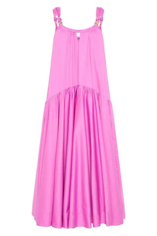 Aje Dresses Flora Midi Dress Muted Fuschia 8211 Women Aje Dresses Flora Midi Dress Muted Fuschia 8211 Women