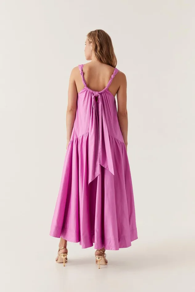 Aje Dresses Flora Midi Dress Muted Fuschia 8211 Women Aje Dresses Flora Midi Dress Muted Fuschia 8211 Women