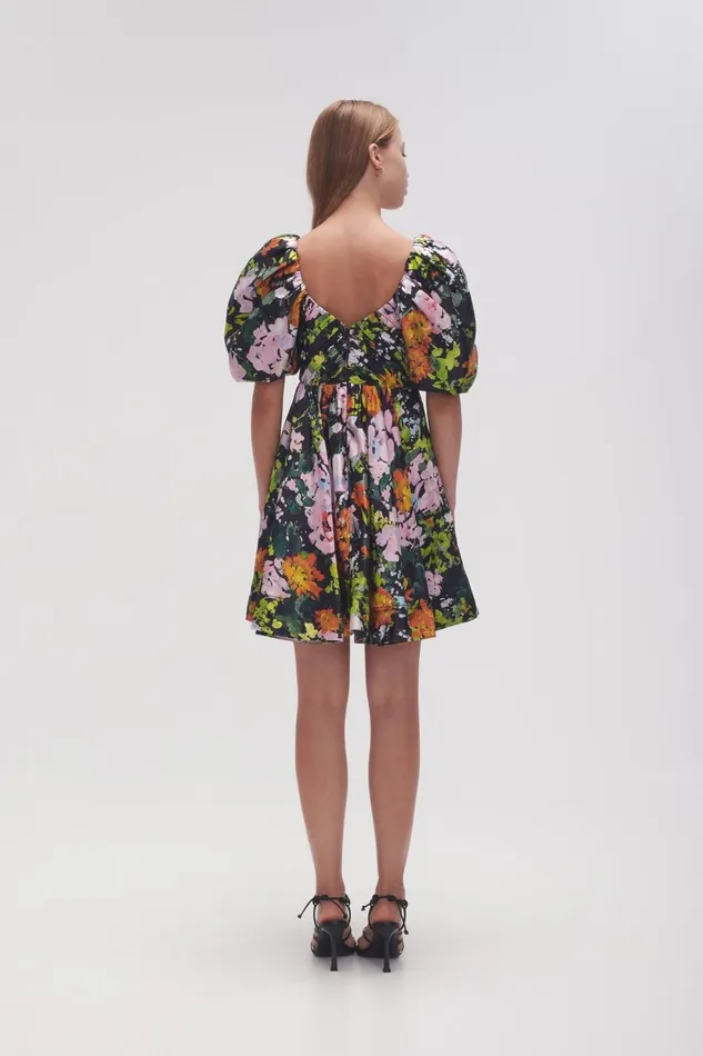 Aje Dresses Gabrielle Plunge Mini Dress Midnight Floral 8211 Women Aje Dresses Gabrielle Plunge Mini Dress Midnight Floral 8211 Women