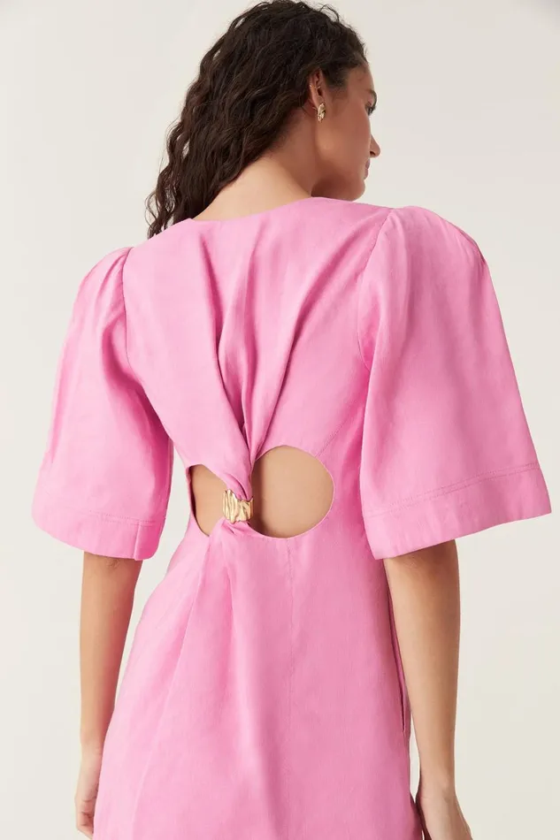 Aje Dresses Hunter Twisted Mini Dress Muted Fuschia 8211 Women Aje Dresses Hunter Twisted Mini Dress Muted Fuschia 8211 Women