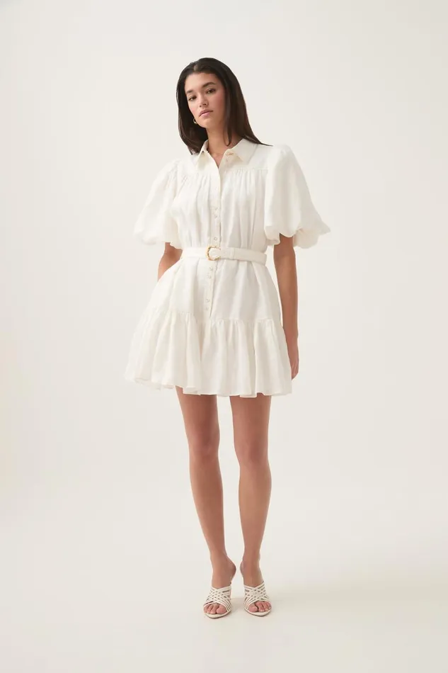 Aje Dresses Jessamine Mini Dress Ivory 8211 Women