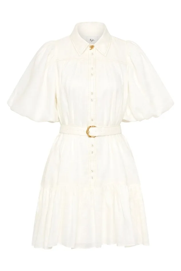 Aje Dresses Jessamine Mini Dress Ivory 8211 Women Aje Dresses Jessamine Mini Dress Ivory 8211 Women