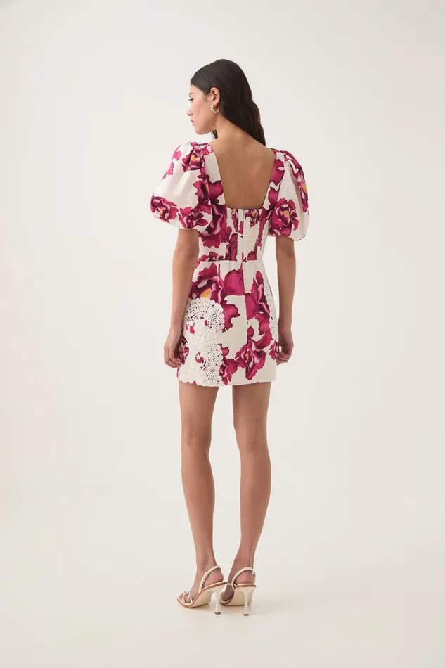 Aje Dresses Solace Lace Trim Mini Dress Boldly Blooming 8211 Women Aje Dresses Solace Lace Trim Mini Dress Boldly Blooming 8211 Women